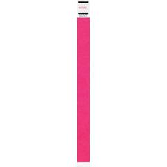 Advantus Neon Tyvek Wristbands - 500 / Pack - Neon Pink - Tyvek