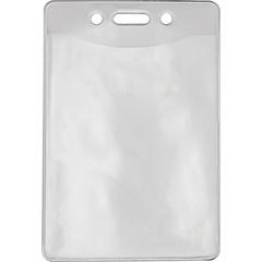 Advantus Government/Military ID Holders - Support 2.88" x 3.88" Media - Vertical - Vinyl - 50 / Pack - Clear - Durable