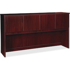 Lorell Prominence 2.0 Hutch - 39" Height x 72" Width x 16" Depth - 4 Door(s) - Material: Particleboard - Finish: Mahogany - Durable, Mar Resistant, Burn Resistant, Impact Resistant - For Office - 1 Ea