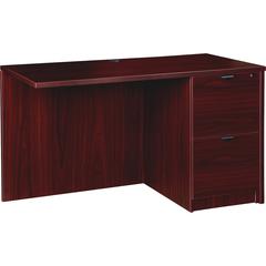 Lorell Prominence 2.0 Right Return - 29" Height x 42" Width x 24" Depth, 1" Thickness Top - Total Drawer(s): 2 - Band Edge - Material: Particleboard - Finish: Laminate - Durable, Mar Resistant, Burn R
