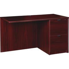 Lorell Prominence 2.0 Right Return - 29" Height x 48" Width x 24" Depth, 1" Thickness Top - Total Drawer(s): 2 - Band Edge - Material: Particleboard - Finish: Laminate - 1 Each