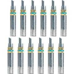Pentel Super Hi-Polymer Leads - 0.7 mm , Medium Point - HB - Black Lead - 12/Tube - 12 / Box