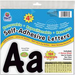 UCreate 154 Character Self-adhesive Letter Set - Uppercase Letters, Numbers, Punctuation Marks Shape - Self-adhesive, Removable, Repositionable, Reusable, Fade Resistant, Acid-free, Residue-free, Dama