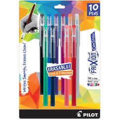 Pilot Gel Ink Pens - Erasable - Assorted Ink - Gel-based - Writing, Document - 10 / Pack