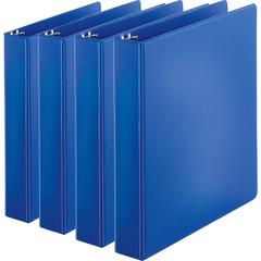 Business Source Basic Round Ring Binders - 1 1/2" Binder Capacity - Letter - 8 1/2" x 11" Sheet Size - 350 Sheet Capacity - 3 Ring - Fastener: Round Ring - Pocket: Internal - Chipboard, Polypropylene 