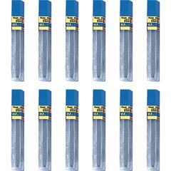 Pentel Super Hi-Polymer Leads - 0.7 mm , Medium Point - 2H - Black Lead - 12/Tube - 12 / Box