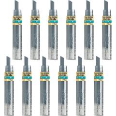 Pentel Super Hi-Polymer Leads - 0.7 mm , Medium Point - H - Black Lead - 12/Tube - 12 / Box