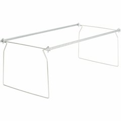 Business Source Premium File Folder Frames - Letter - Metal - Stainless Steel - 6 / Box