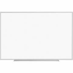 Lorell Dry-erase Board - 72" (6 ft) Width x 48" (4 ft) Height - White Styrene Surface - Silver Aluminum Frame - Rectangle - 1 Each