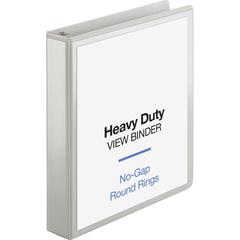 Business Source Round-ring View Binder - 1 1/2" Binder Capacity - Letter - 8 1/2" x 11" Sheet Size - 350 Sheet Capacity - Fastener: Round Ring - Pocket: 2, Internal - Polypropylene, Chipboard, Board -