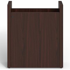 Lorell Prominence 2.0 Modular Table Base with Door - Mahogany Base - 28" Height x 24" Width x 8" Depth - Office - Assembly Required - Laminate Base Material - 1 Each