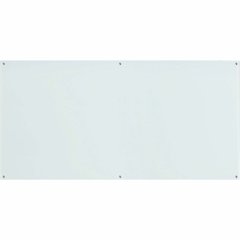 Lorell Premium Glass Dry-Erase Board - 96" (8 ft) Width x 48" (4 ft) Height - White Glass Surface - Rectangle - Smudge Resistant, Wipeable - 1 Each