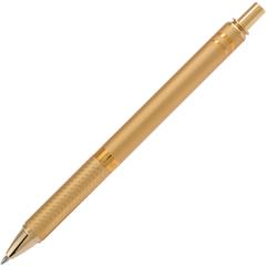 EnerGel EnerGel Alloy Gel Ink Retractable Pen - Medium Pen Point - 0.7 mm Pen Point Size - Refillable - Retractable - Black Liquid Gel Ink Ink - Gold Aluminum Alloy Barrel - Metal Tip - 1 Each