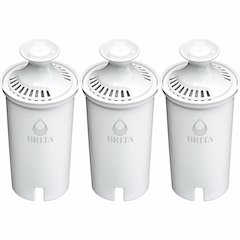 Brita Replacement Water Filter for Pitchers - Dispenser - Pitcher - 40 gal Filter Life (Water Capacity)2 Month Filter Life (Duration) - 3/Pack - 8 / Carton - Blue, White