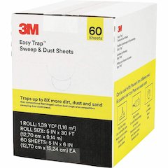 3M Easy Trap Duster - 5" Width x 6" Depth - Perforated, Disposable, Launderable, Disposable - White - 60/Box - 8 / Carton
