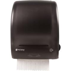 San Jamar Simplicity Essence Roll Towel Dispenser - Touchless Dispenser - 1 x Roll - 15.1" Height x 12.4" Width x 9.3" Depth - Black Pearl - Easy-to-load - 1 Each