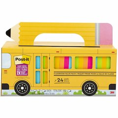 Post-it&reg; Super Sticky Notes Bus Cabinet Pack - 3" Flag/Note Width x 3" Flag/Note Length - Square - 70 Sheets per Pad - Iris, Electric Blue, Evergreen, Yellow, Candy Red - Sticky, Recyclable, Adhes