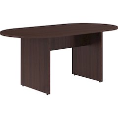 Lorell Essentials Oval Conference Table - Oval - 29.5" Height x 72" Width x 36" Depth x 1.3" Thickness - 1 Each