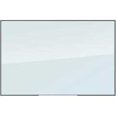 U Brands Glass Non-Magnetic Dry-Erase Board - 36" (3 ft) Width x 24" (2 ft) Height - Frosted White Tempered Glass Surface - White Aluminum Frame - Rectangle - Horizontal/Vertical - 1 Each