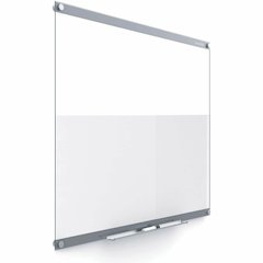 Quartet Infinity Customizable Dry-Erase Board - 36" (3 ft) Width x 24" (2 ft) Height - Clear/White Glass Surface - Rectangle - Horizontal/Vertical - Magnetic - Assembly Required - 1 Each