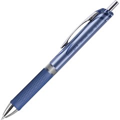 Integra Retractable Gel Ink Pen - Retractable - Blue Ink - Gel-based - Blue Barrel - Metal Tip - 1 Dozen