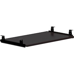 Lorell Universal Keyboard Tray - 0.7" Height x 26" Width x 15" Depth - Finish: Espresso - Durable, Pull-out Tray - For Desk, Keyboard - 1 Each