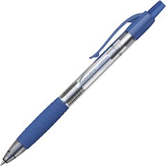 Integra Retractable 0.7mm Gel Pen - Retractable - Blue Ink - Gel-based - Blue Barrel - 1 Dozen