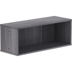 Lorell Panel System Open Storage Cabinet - 18.1" Height x 31.5" Width x 15.8" Depth - Charcoal - Laminate - 1 Each