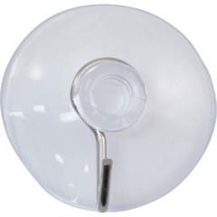 Advantus Metal Hook Suction Cup - 1" Height x 1.6" Width - for Glass, Tile, Metal, Kitchen, Classroom, Office - Metal - Clear - 25 / Box