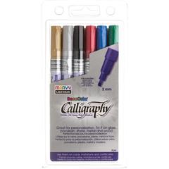 Calligraphy Paint Marker Set, 6 Colors