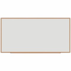 Universal Dry Erase Board - 96" (8 ft) Width x 48" (4 ft) Height - White Melamine Surface - Oak Medium Density Fiber (MDF) Frame - 1 Each