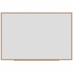 Universal Dry Erase Board - 72" (6 ft) Width x 48" (4 ft) Height - White Melamine Surface - Oak Medium Density Fiber (MDF) Frame - 1 Each