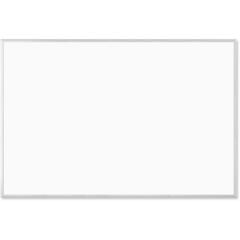 U Brands Magnetic Dry-Erase Board - 72" (6 ft) Width x 48" (4 ft) Height - White Painted Steel Surface - Silver Aluminum Frame - Rectangle - Horizontal/Vertical - Magnetic - 1 Each