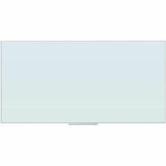 U Brands Floating Non-Magnetic Glass Frameless Dry-Erase Board - 72" (6 ft) Width x 36" (3 ft) Height - Frosted White Tempered Glass Surface - Rectangle - Horizontal/Vertical - 1 Each