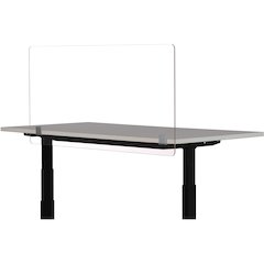 Safco Desktop Privacy & Wellness Panel - Clear - Acrylic