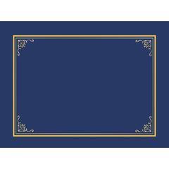 Geographics Letter Certificate Holder - 8 1/2" x 11" - Navy - 5 / Pack