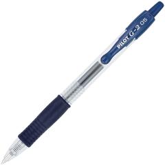 Pilot 0.5mm Gel Pens - Retractable - Navy Ink - Gel-based - Writing - 1 Dozen