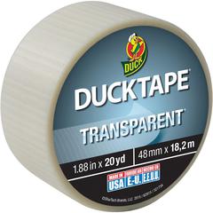 Duck Transparent Duct Tape - 20 yd Length x 1.90" Width - Transparent, Clear - 1 Each