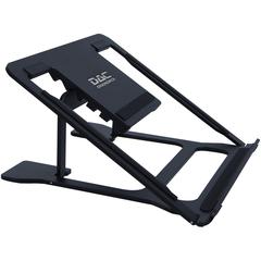 DAC&reg; MP-224 Portable Laptop Stand With 6 Height Levels, Black - Upto 15.6" Screen Size Notebook, Tablet Support - Aluminum Alloy, Silicon - Black