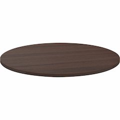 Lorell Essentials Conference Tabletop - Espresso Round Top - Contemporary Style - 1" Table Top Thickness x 42" Table Top Diameter - Assembly Required - 1 Each