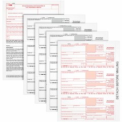 TOPS 5-part 1099-NEC Tax Forms - 5 Part - White - 50 / Pack