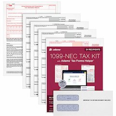 TOPS 5-part 1099-NEC Tax Forms - 5 Part - White - 24 / Pack
