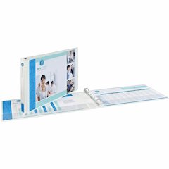 Avery Heavy-Duty View Binder, 1.5" Slant Rings, 11"x17" , White (72125) - Avery&reg; Heavy-Duty View 3 Ring Binder, 1.5" Slant Rings, Holds 11" x 17" Paper, 1 White Binder (72125)