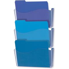 Officemate Unbreakable Wall File - 6.50" Height x 13.75" Width x 3" Depth - Unbreakable - Clear - 1 Each