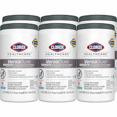 Clorox Healthcare VersaSure Disinfectant Wipes - For Commercial, Medical Equipment, Hard Surface, Nonporous Surface - Ready-To-Use - 5" Length x 6" Width - Recommended For: Bacteria Remover, Virus Rem