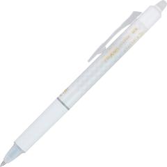 Pilot Erasable Gel Ink Pens - Refillable - Retractable - Erasable - Black Ink - Gel-based - White Barrel - Document, Writing - 1 Dozen