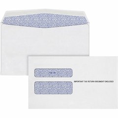 TOPS W-2 Continuous Tax Envelope - Document - 9 1/2" Width x 5 5/8" Length - Gummed - White - 24 / Pack
