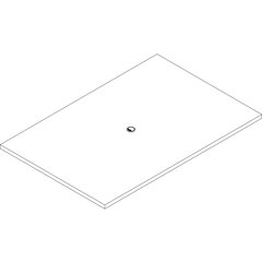 Lorell Prominence 2.0 Rectangular Conference Tabletop - 72" x 48" , 1.5" Top, 0.1" Edge - Material: Particleboard - Finish: Gray Elm