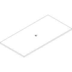 Lorell Prominence 2.0 Rectangular Conference Tabletop - Rectangle - 96" Width x 48" Depth, x 1.5" Thickness Top - Material: Particleboard - Finish: Gray Elm - Laminated, Durable, Mar Resistant, Burn R