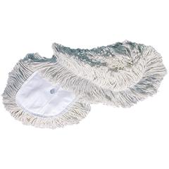 Genuine Joe Dust Mop Head Refill - 60" Width x 5" Depth - Yarn, Cotton, Synthetic - White - 1 Each